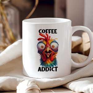 Sarcastische mok Coffee addict