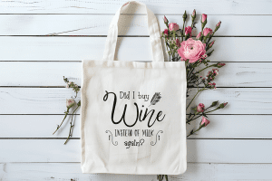 Tote bag - Did i buy wine instead of milk again?