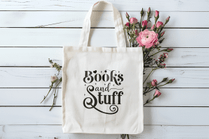 Tote bag Books and stuff