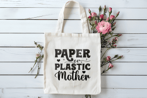 Tote bag Paper plastic mother