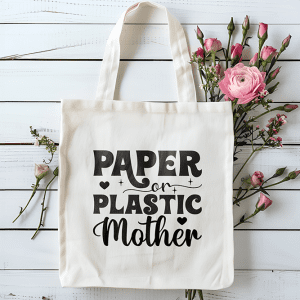 Tote bag Paper plastic mother