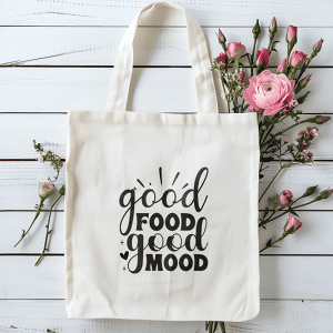 Tote bag good food good mood