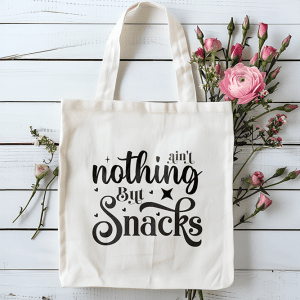 Tote bag ain't nothing but snacks