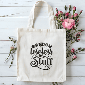 Tote bag random useless stuff