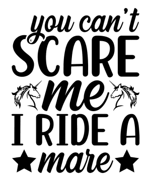 Paarden sticker – You can’t scare