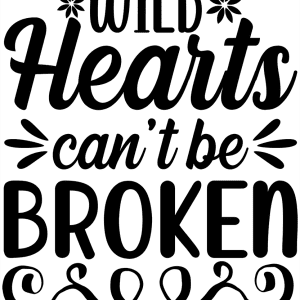 Paarden sticker – Wild hearts can’t be broken