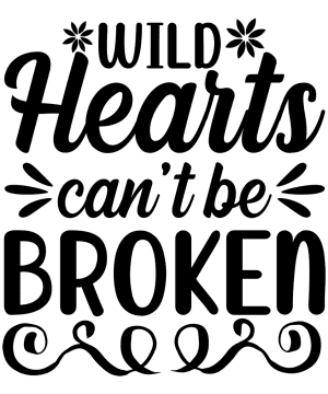 Paarden sticker – Wild hearts can’t be broken