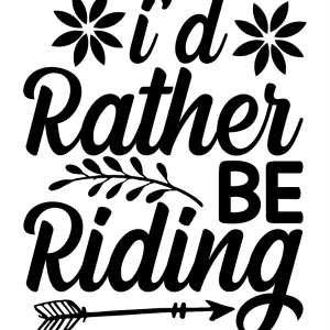 Paarden sticker – I’d rather be riding