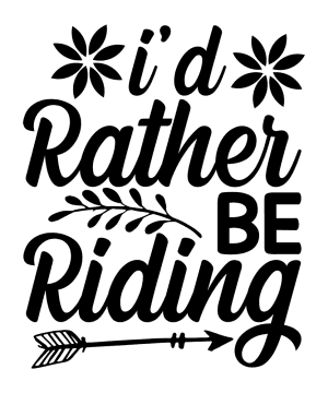 Paarden sticker – I’d rather be riding