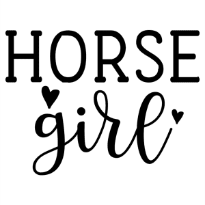 Paarden sticker – Horsegirl