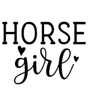 Paarden sticker – Horsegirl