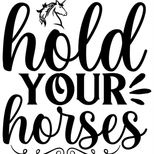 Paarden sticker – Hold your horses