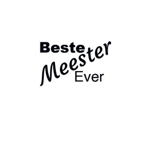 Meester sticker – Beste meester ever