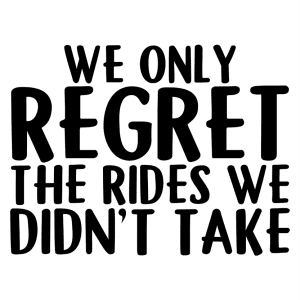 Motor sticker - We only regret