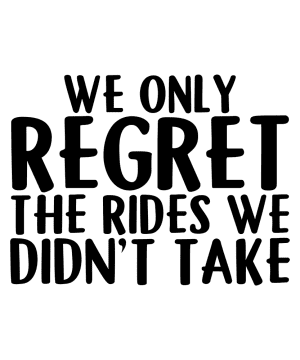 Motor sticker - We only regret