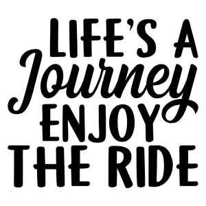 Motor sticker - Life's a journey enjoy the ride.