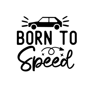 Auto sticker - Born to Speed