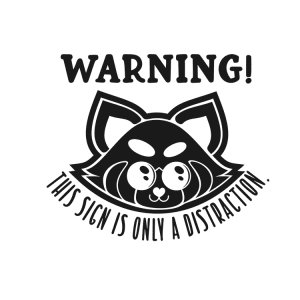 Auto sticker – Warning