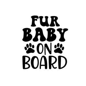 Auto Sticker - Fur baby on board