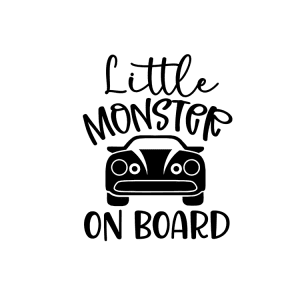 Auto sticker – Little monster on board