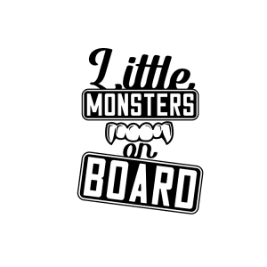 Auto sticker - Little monsters on board