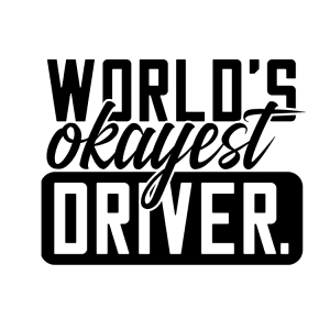 Auto sticker – World okayest driver