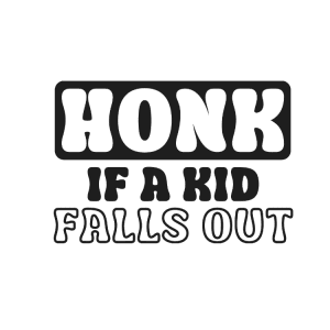 Auto sticker – Honk if kids fall out