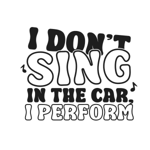 Auto sticker – I don't sing