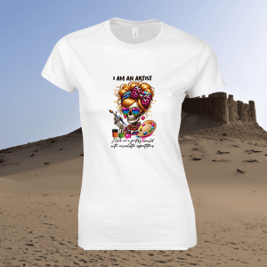 Dames T-Shirt Sarcastic Skeleton