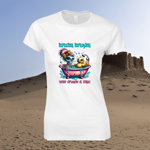 Dames T-Shirt Sarcastic Skeleton