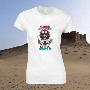 Dames T-Shirt Sarcastic Skeleton