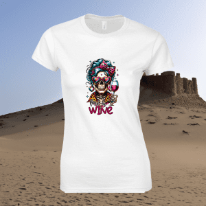 Dames T-Shirt Sarcastic Skeleton