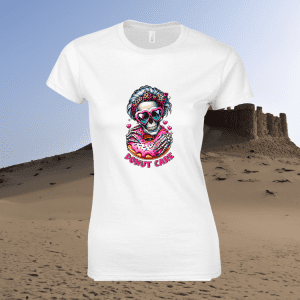 Dames T-Shirt Sarcastic Skeleton