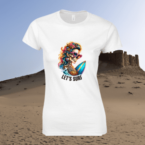 Dames T-Shirt Sarcastic Skeleton