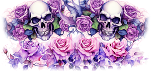 Drinkfles 500 ml - Skull & roses