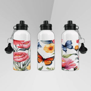 Drinkfles 500 ML - Butterfly & Flowers