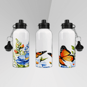 Drinkfles 500 ML - Butterfly & Flowers