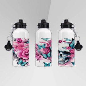 Drinkfles 500 ml - Skull & roses