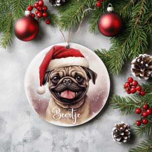 Kerstboom hanger Mopshond / Pug