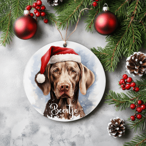 Kerstboom hanger Weimaraner