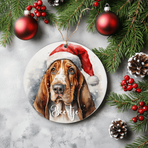 Kerstboom hanger Basset