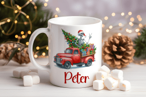 Kerstmok met Truck en Naam