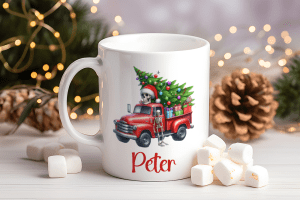 Kerstmok met Truck en Naam