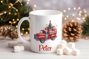 Kerstmok met Truck en Naam