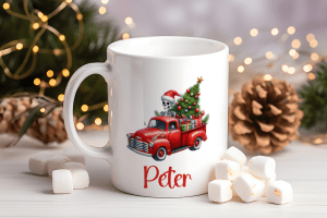 Kerstmok met Truck en Naam