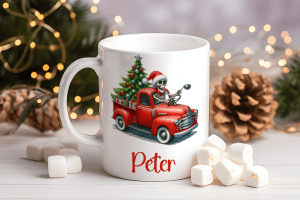 Kerstmok met Truck en Naam