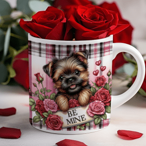 Valentijnsdag mok "Be Mine" Yorkshire Terrier