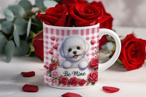 Valentijnsdag mok "Be Mine" Bichon Frise