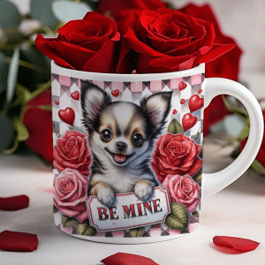 Valentijnsdag mok "Be Mine" Chihuahua