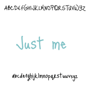 Naamsticker just me - Afbeelding 2